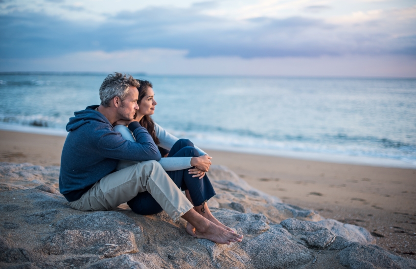 Couple sur la plage